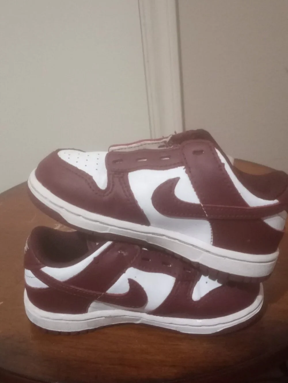 Nike Dunk Low White Redwood TD Toddler FB9107-115 8C Retro Authentic Sneakers - Picture 13 of 13